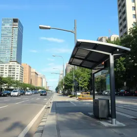 dois novos pontos de ônibus